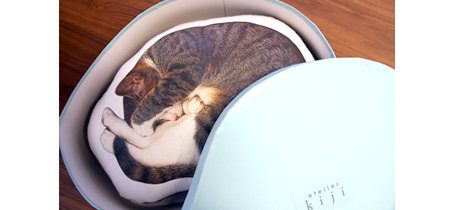 眠り猫Lサイズクッション用ギフトボックス試作品